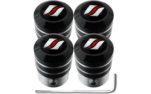 4 tapones de valvula antirrobo black