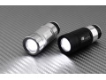 Lampara a LED recargable en el encendedor negra