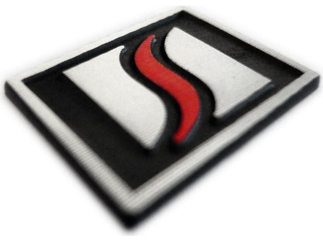 Logotipo Luxyline para el volante en aluminio