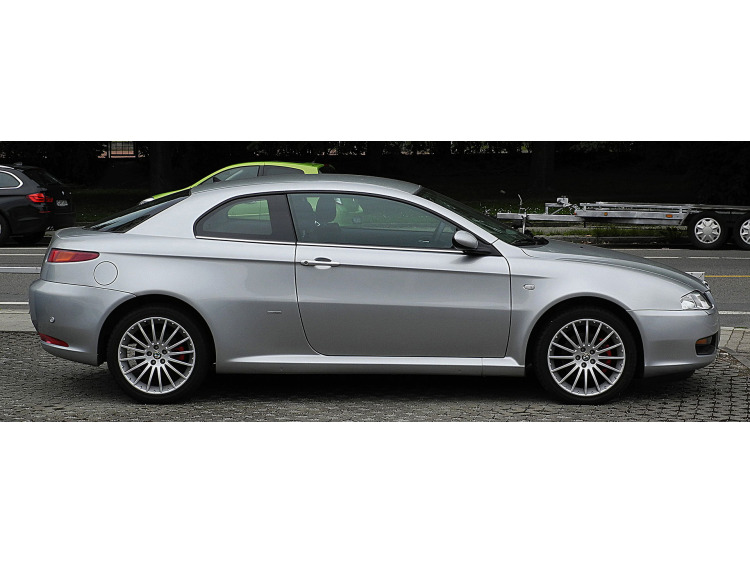 Moldura cromada de contorno inferior de los cristales laterales Alfa Romeo GT