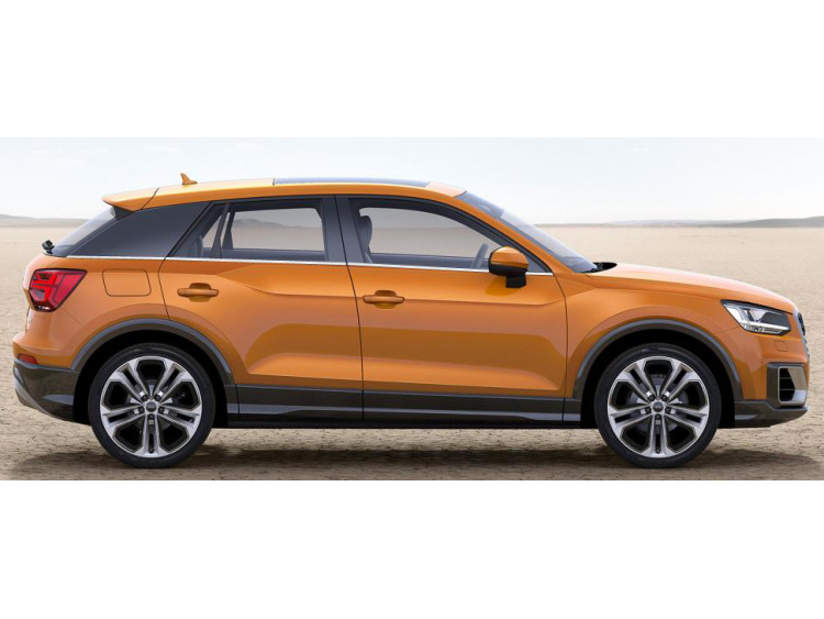 Moldura cromada de contorno inferior de los cristales laterales Audi Q2