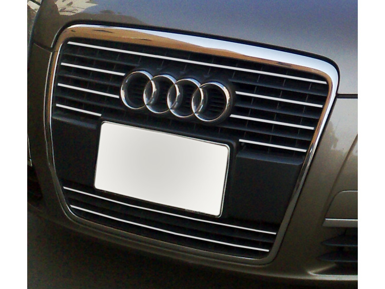 Moldura de calandria cromada Audi A6 S&eacute;rie 3 Avant 05-08 & Audi A6 S&eacute;rie 3 Berline 05-08 v1