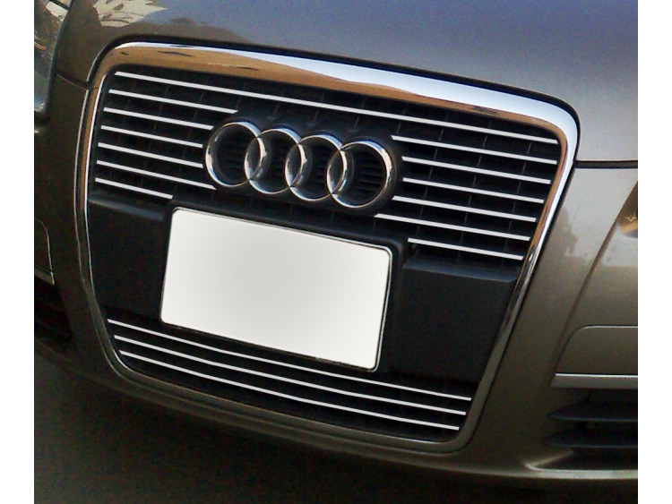 Moldura de calandria cromada Audi A6 S&eacute;rie 3 Avant 05-08 & Audi A6 S&eacute;rie 3 Berline 05-08 v2