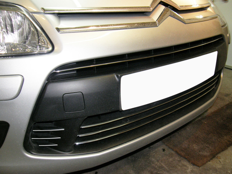 Moldura de calandria cromada Citro&euml;n C4 04-11 Citro&euml;n C4 Berline Citro&euml;n C4 Coup&eacute; fase 2