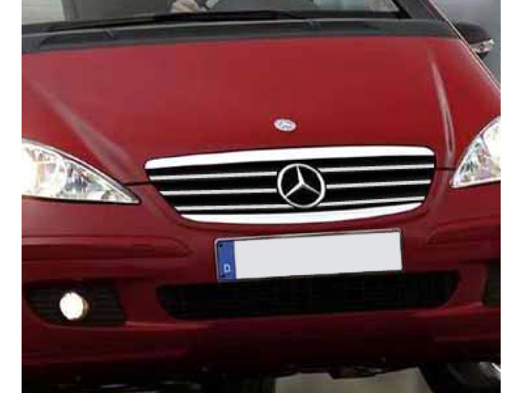 Moldura de calandria cromada Mercedes Classe A W169 04-08 Mercedes Classe A W169 Phase 2 08-12 Mercedes Classe A W176 12-18 Mercedes Classe A W177 18-26