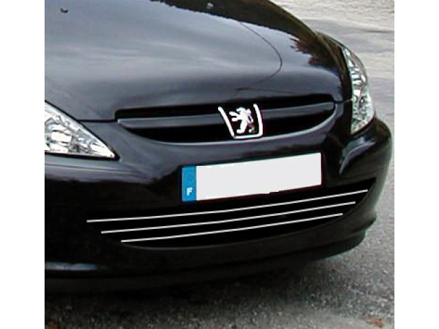 Moldura de calandria cromada Peugeot 307 0105 Peugeot 307 CC 0105 Peugeot 307 SW 0105