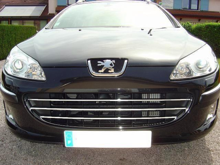Moldura de calandria cromada Peugeot 407 & Peugeot 407 SW horizontal