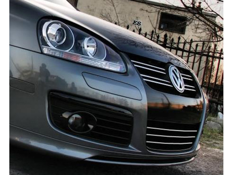 Moldura de calandria inferior cromada VW Fox Golf 1/2/3/4/5 GTI/5 Plus/Jetta/Phaeton/Scirocco/Sharan