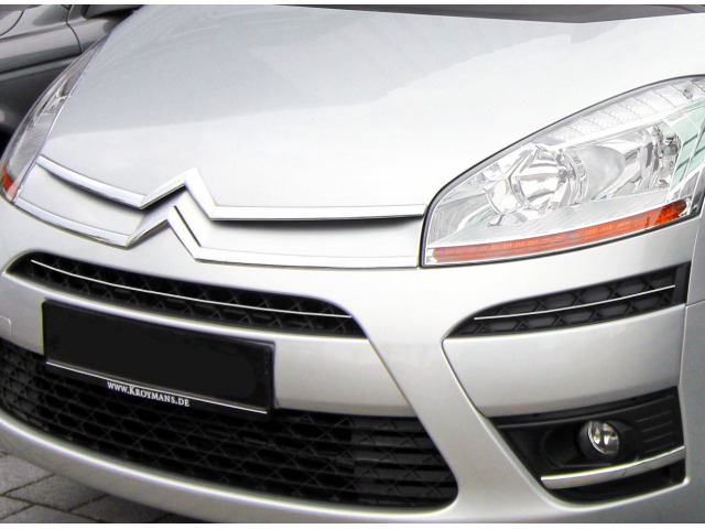 Moldura de calandria superior cromada Citroën C4 Picasso 0712