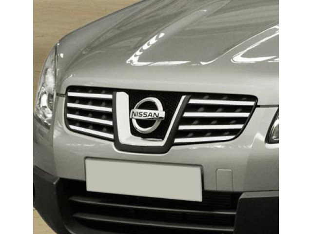 Moldura de calandria superior cromada Nissan Qashqai 2 0810 Nissan Qashqai 2 phase 2 1014 Nissan Qashqai 2 phase 3 Nissan Qashqai 0710 Nissan Qashqai phase 2 1014 Nissan Qashqai phase 3