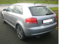 Moldura de maletero cromada Audi A3 s&eacute;rie 2 03-08 & Audi A3 s&eacute;rie 2 phase 2 08-12