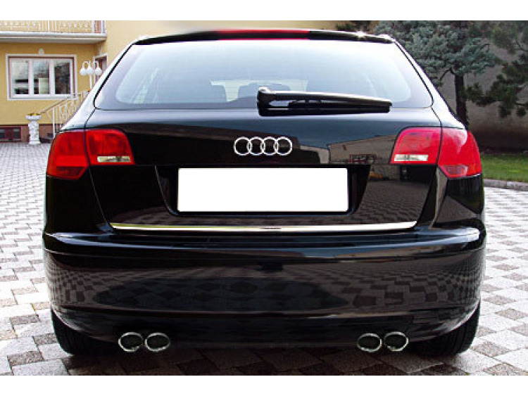 Moldura de maletero cromada Audi A3 S&eacute;rie 2 Phase 2 Sportback 08-1 Audi A3 S&eacute;rie 2 Sportback 04-08 Audi S3 06-26 Audi S3 sportback 06-26 Audi S3 sportback 98-03