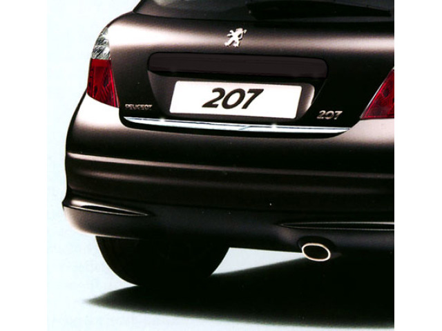 Moldura de maletero cromada Peugeot 207 0612 Peugeot 207 CC 0715 Peugeot 207 SW 0713