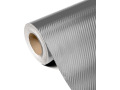Pelicula adhesiva Luxyline 3D carbono 30cm gris plateado