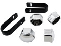 Tapa-tornillos de rueda antirrobo 17mm cromo