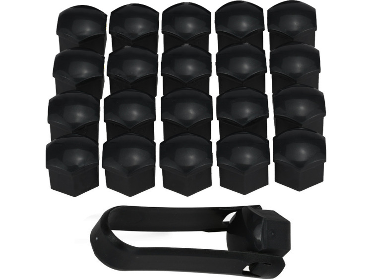 Tapa-tornillos de rueda 17mm negro